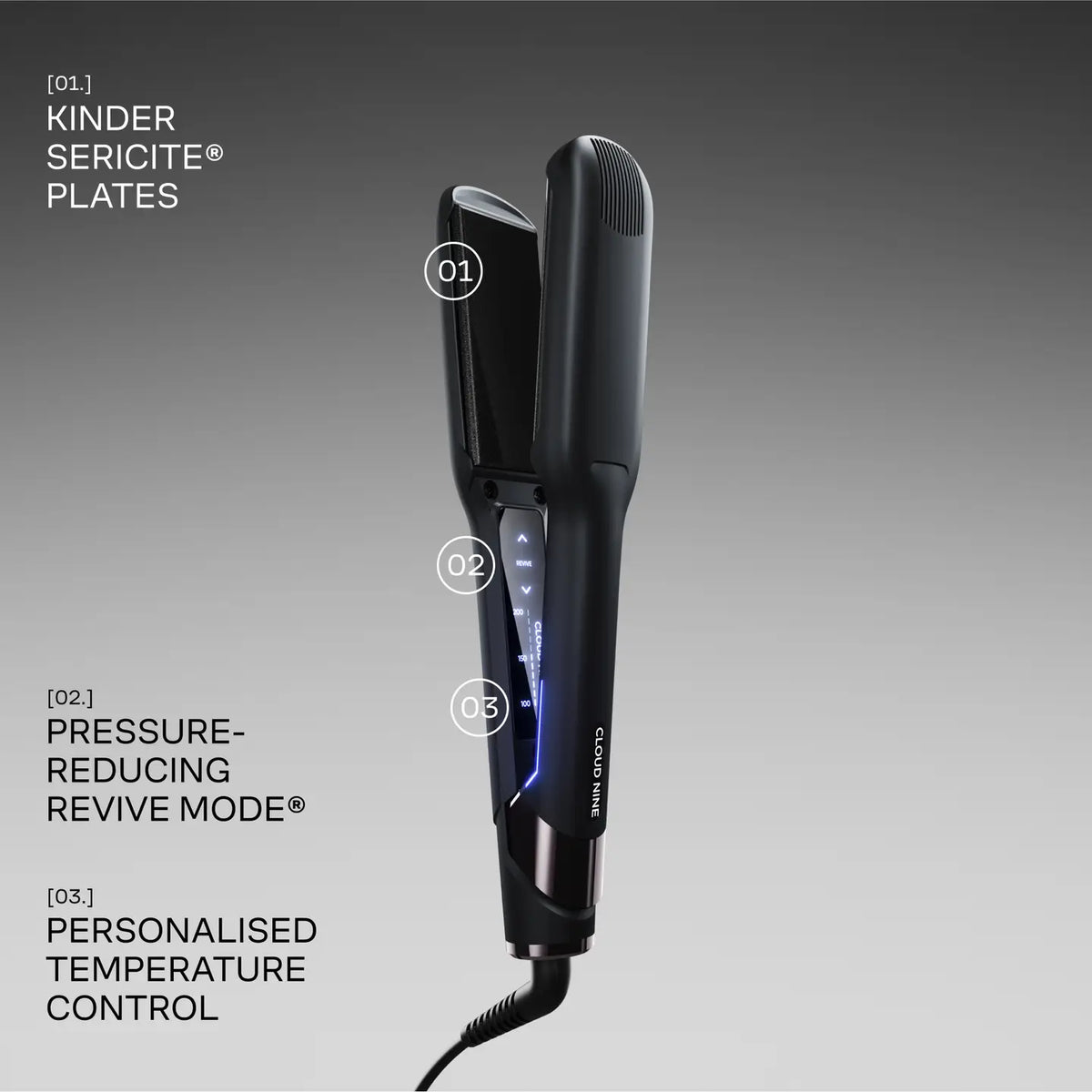 Cloud Nine Wide Iron hair straightener for thick and long hair