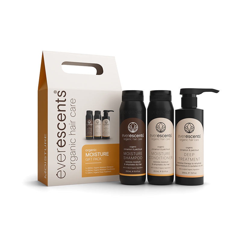 Everescents Moisture Shampoo 250ml Conditioner 250ml and Deep Treatment 235ml