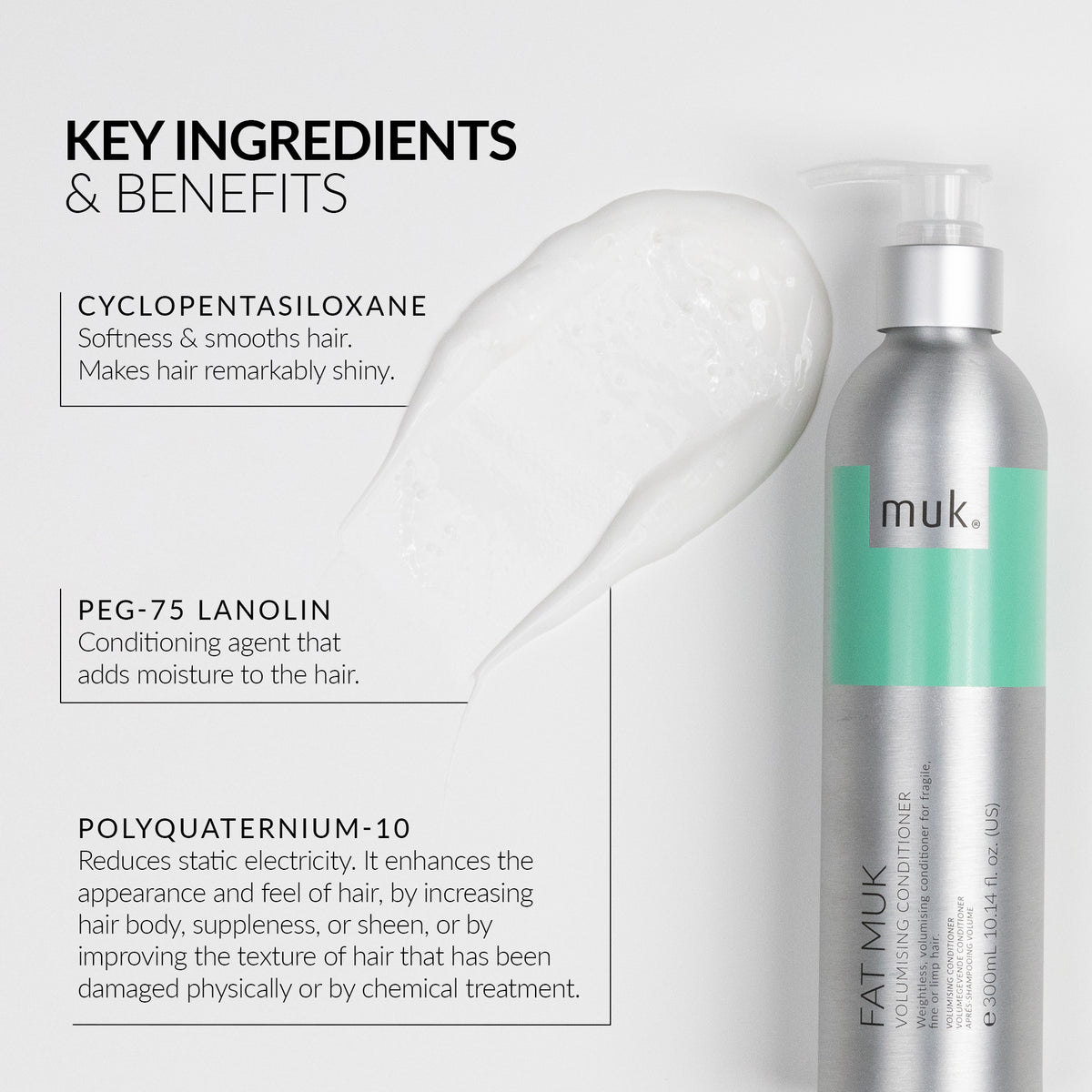 Fat Muk Volumising Conditioner lightweight volume conditioner for fine hair, benefits