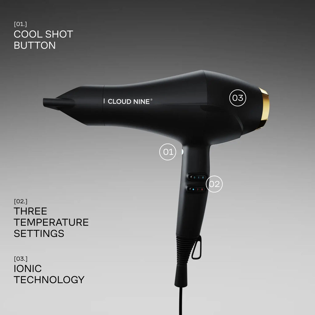 Cloud Nine Airshot hair dryer for frizz-free styling