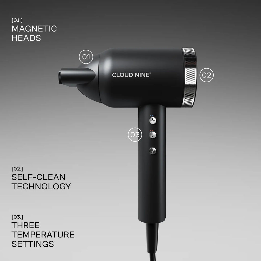 Cloud Nine Airshot Pro hair dryer for fast frizz-free styling