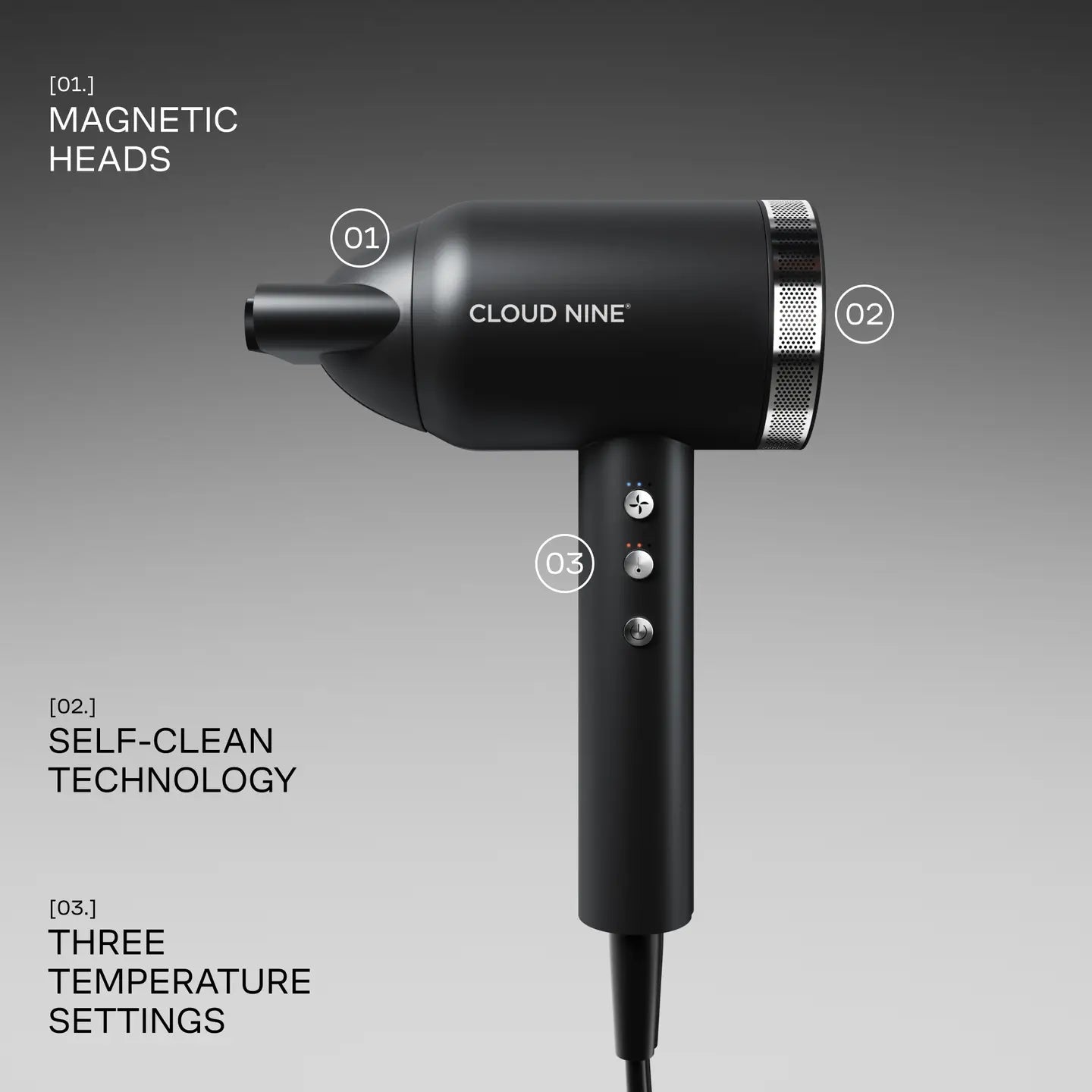 Cloud Nine Airshot Pro hair dryer for fast frizz-free styling