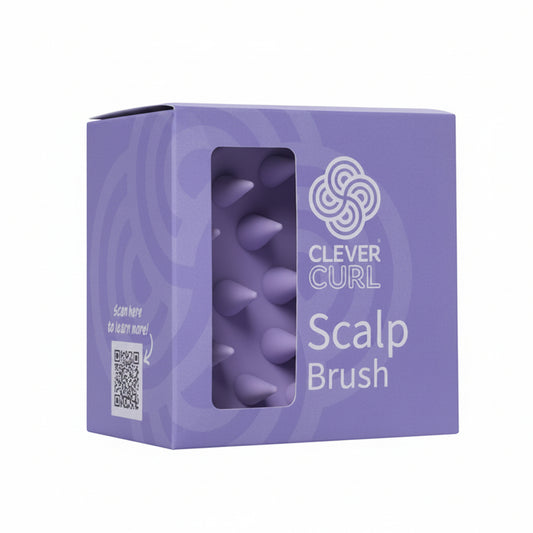 Clever Curl Scalp Brush medical-grade silicone scalp cleansing brush