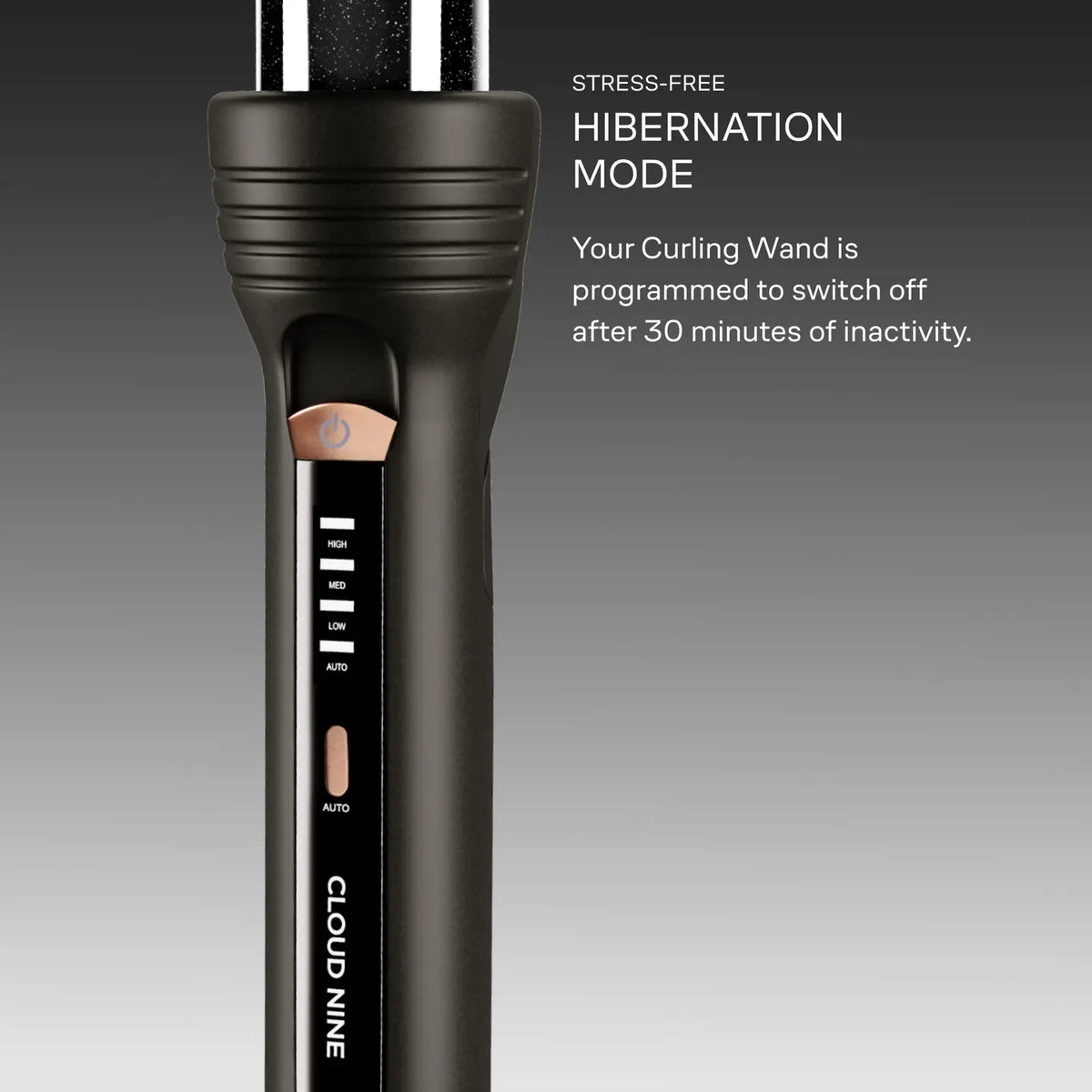 Cloud Nine curling wand for smooth waves and curls