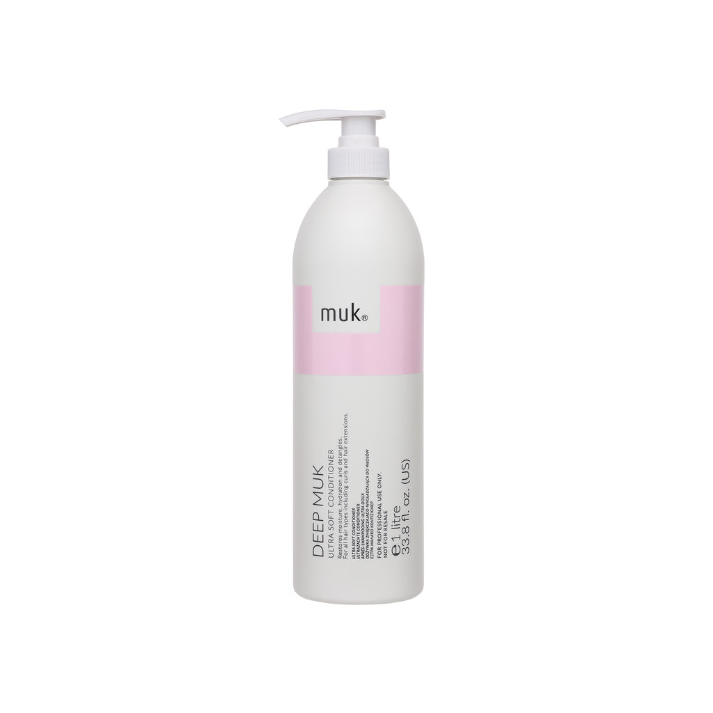 Deep Muk 1 Minute Ultra Soft Treatment 1L professional hydrating treatment for dry, damaged and colour-treated hair