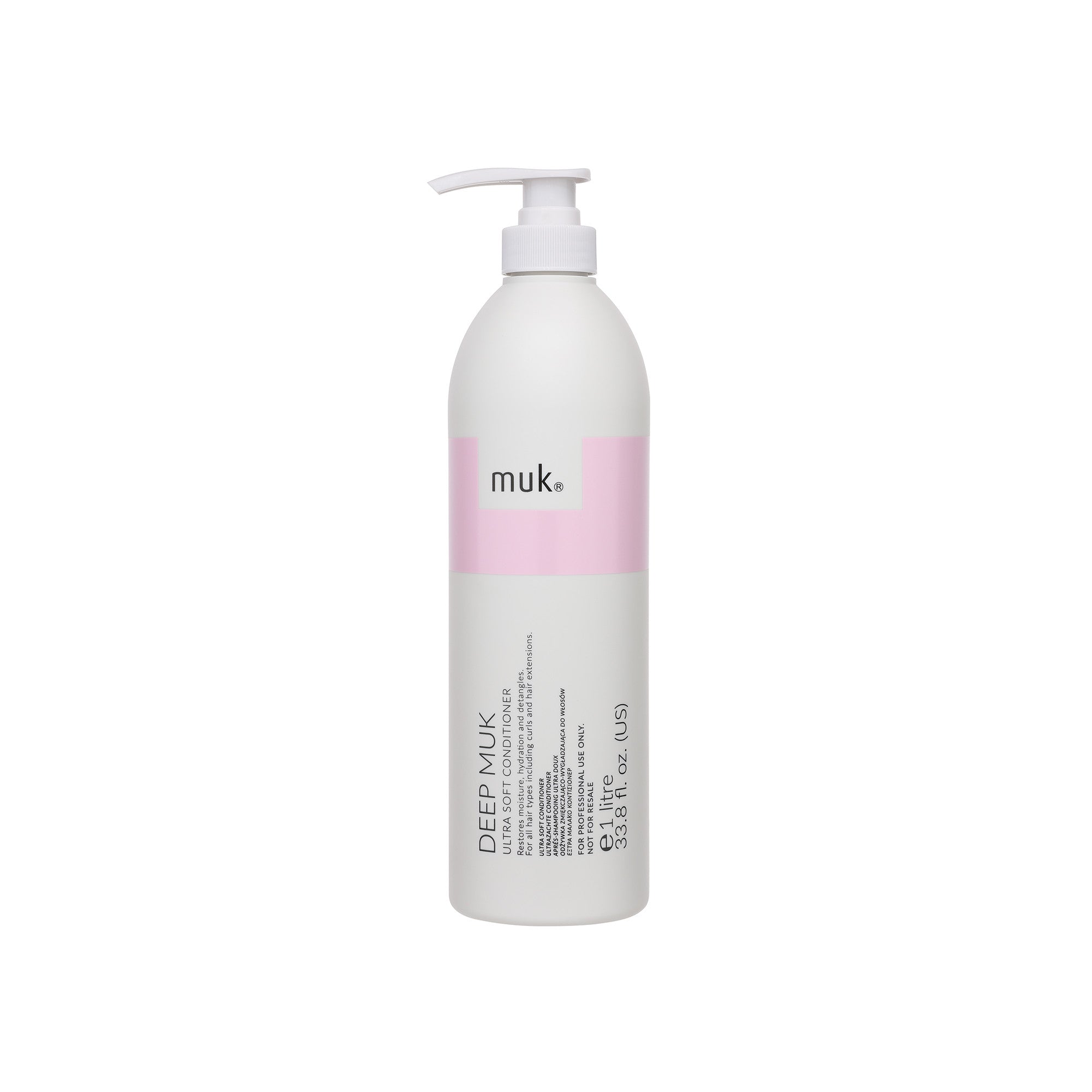 Deep Muk 1 Minute Ultra Soft Treatment 1L professional hydrating treatment for dry, damaged and colour-treated hair