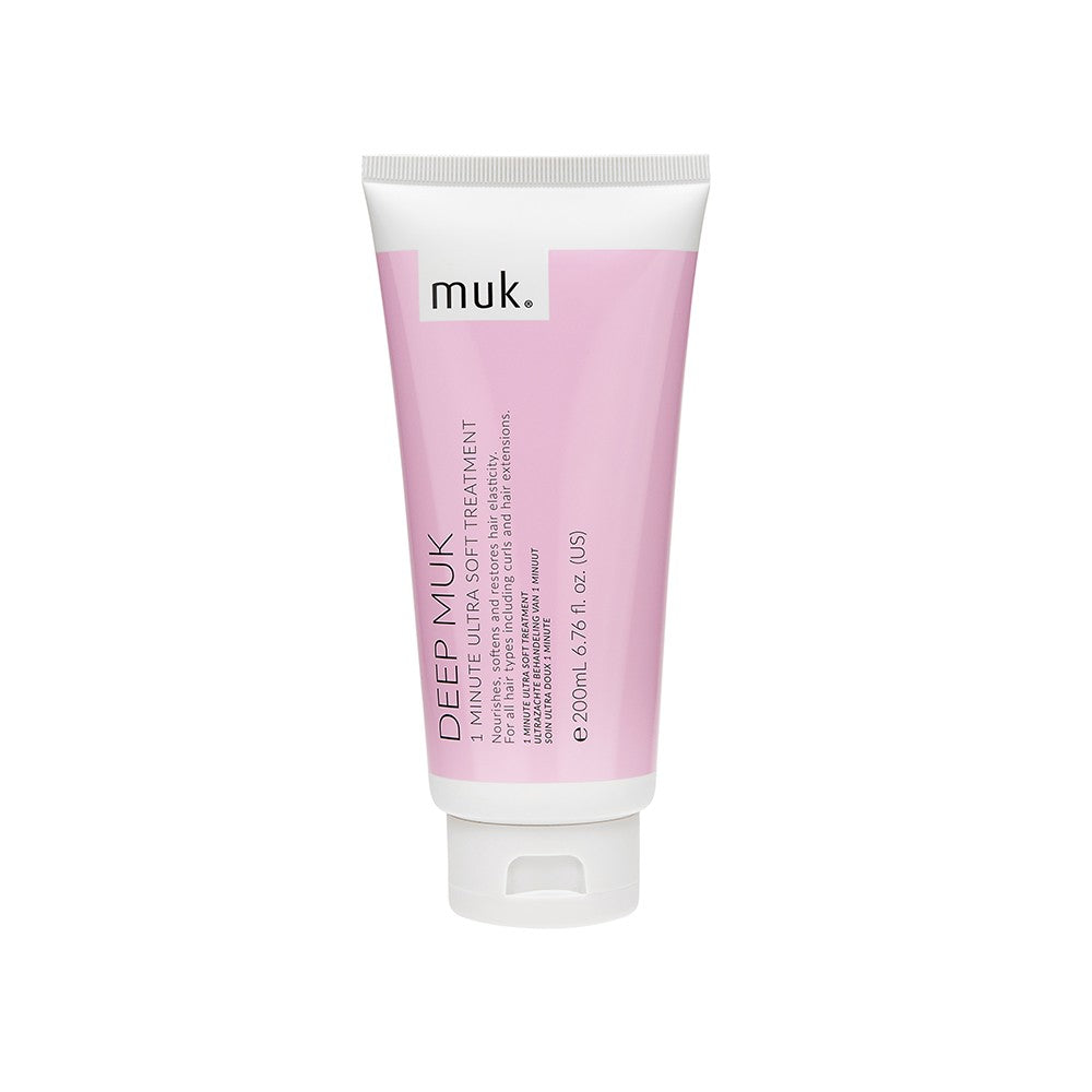 Deep Muk 1 Minute Ultra Soft Treatment 200ml professional hydrating treatment for dry, damaged and colour-treated hair