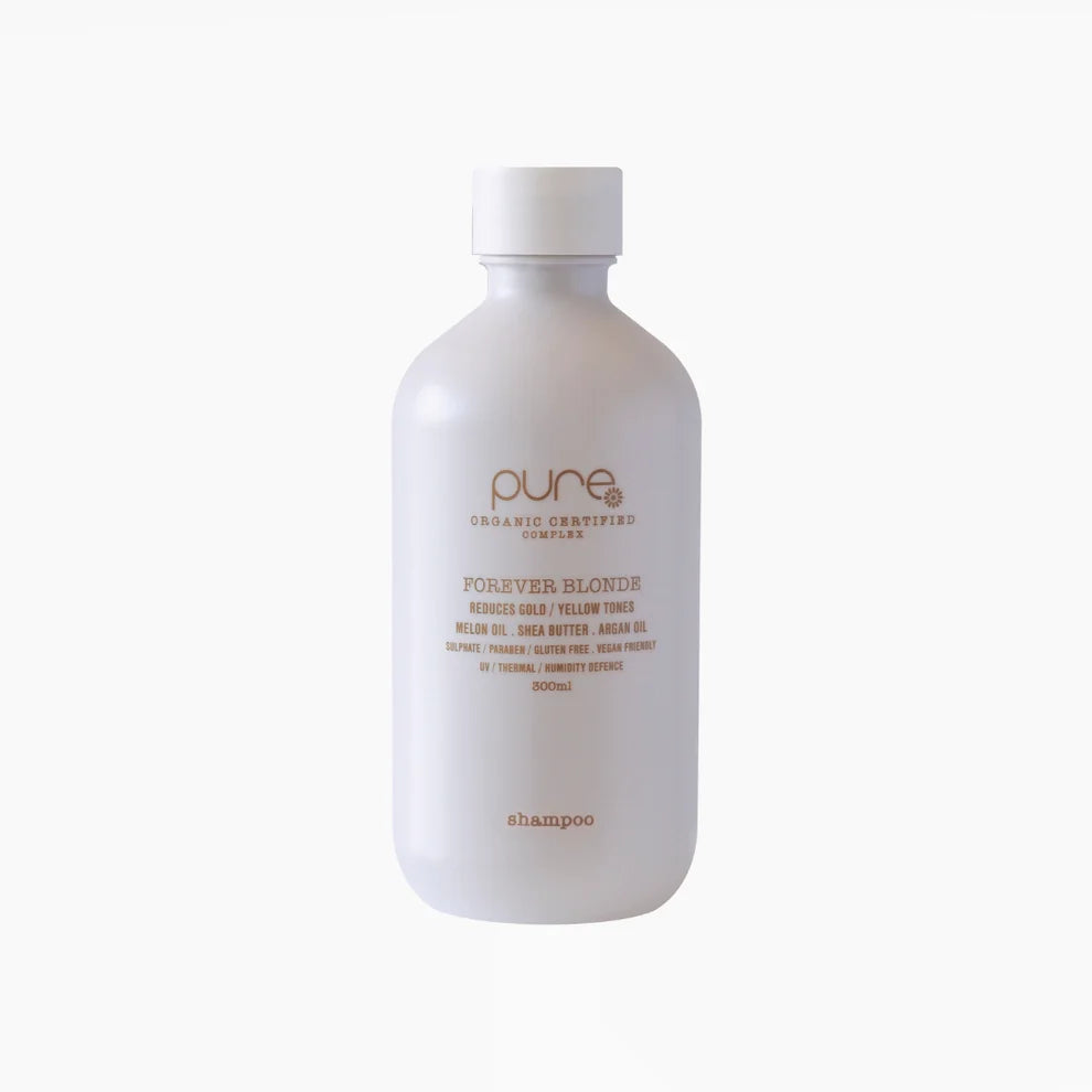 Pure Forever Blonde Shampoo 300ml for blonde brassy and yellow toned hair

