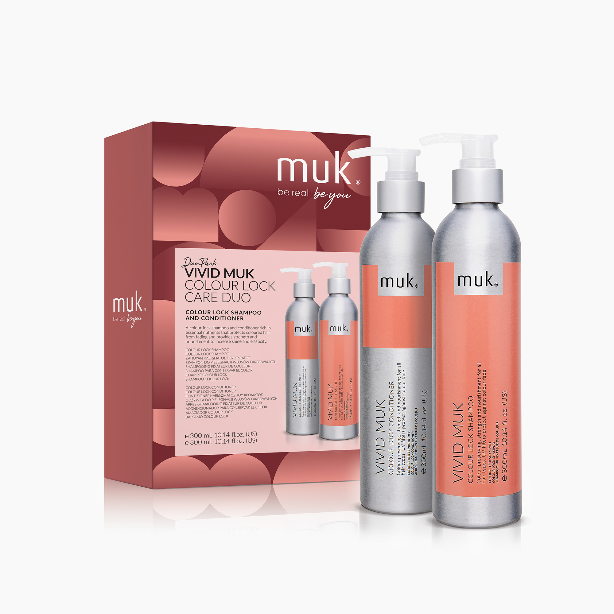 muk · Vivid muk Colour Lock Care Duo