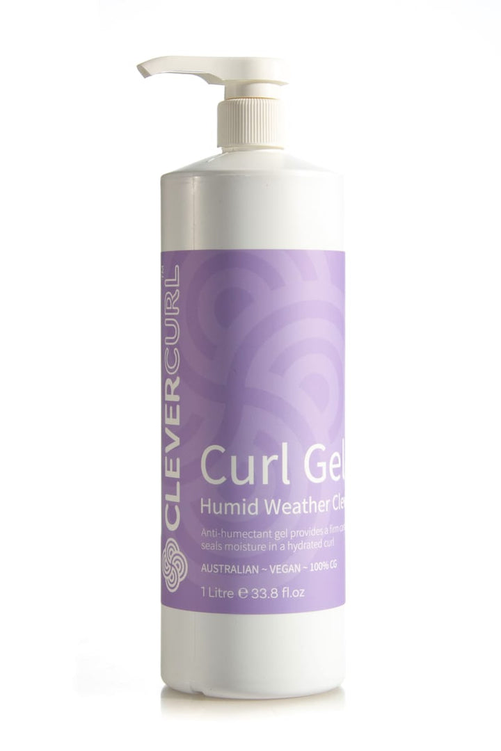 Clever Curl Humid Weather Gel 1 Litre for humidity protection and curl definition