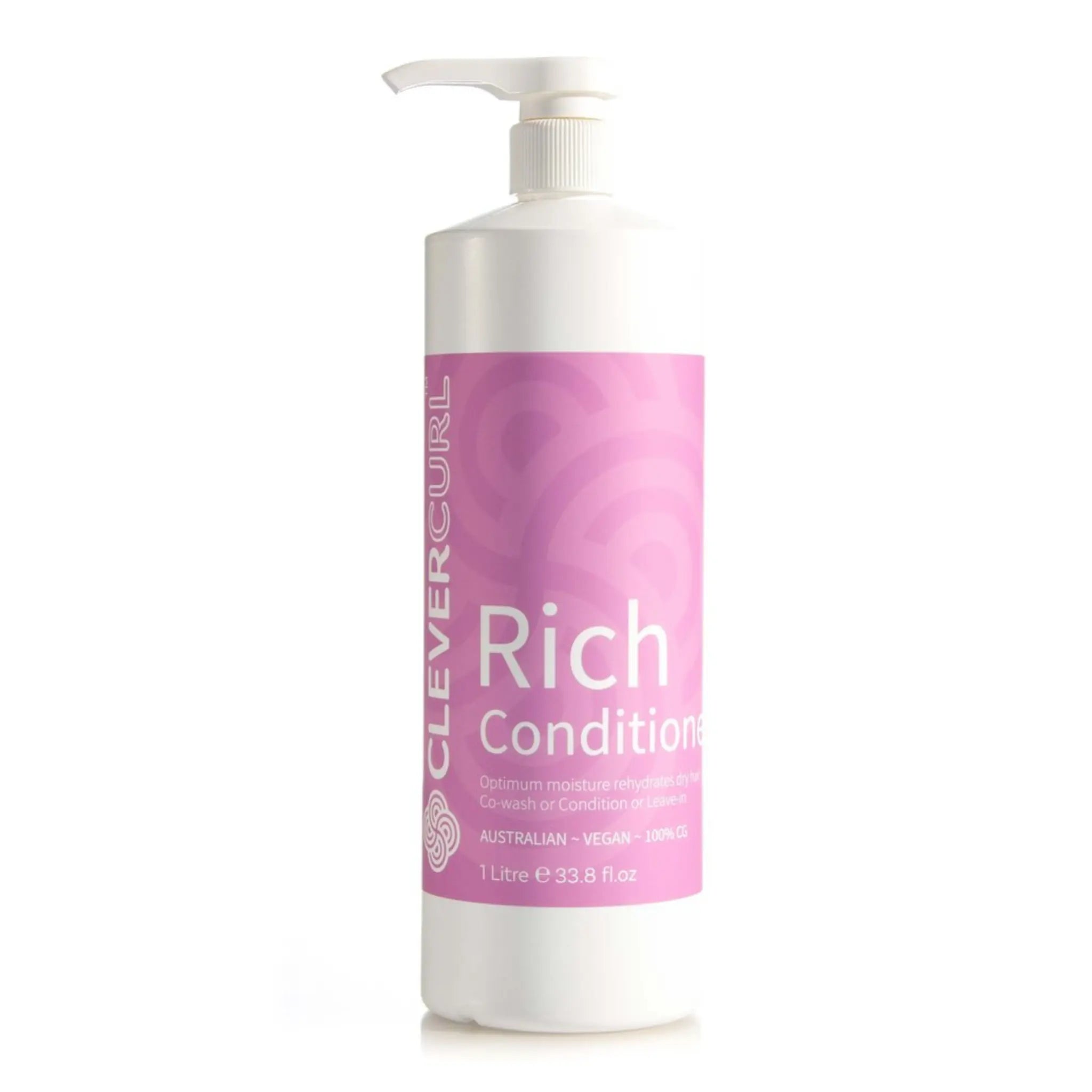 Clever Curl Rich Conditioner 1L for deep hydration of dry curly hair