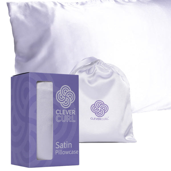 Clever Curl Satin Pillowcase for curly hair frizz reduction