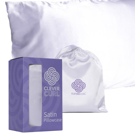 Clever Curl Satin Pillowcase for curly hair frizz reduction