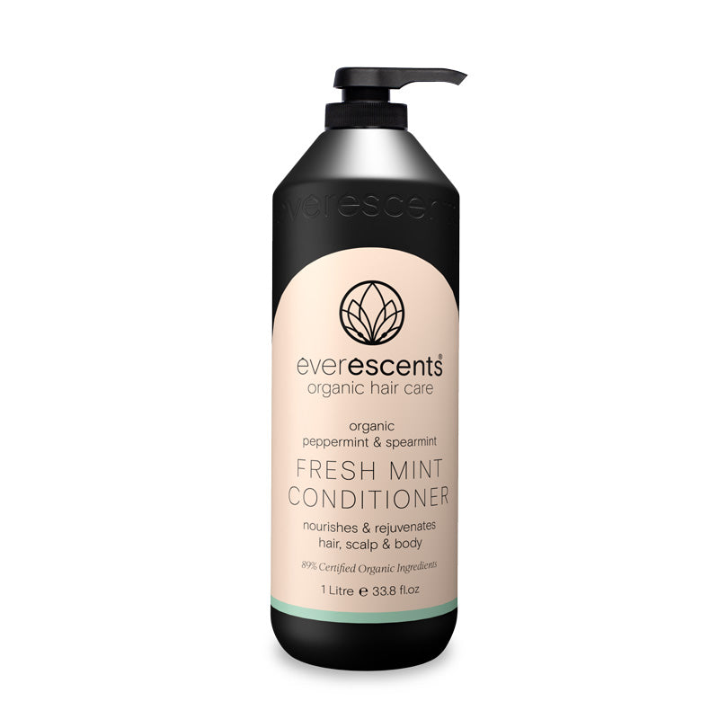 Everescents Fresh Mint Conditioner 1 Litre refreshing conditioner for scalp balance and hydration