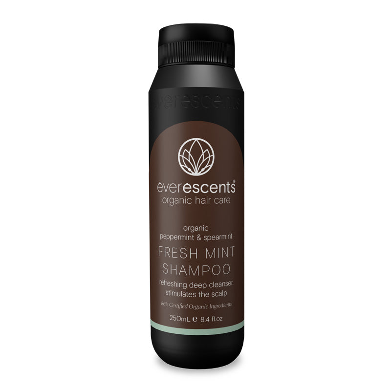 Everescents Fresh Mint Shampoo 250ml clarifying shampoo for buildup and oily scalp