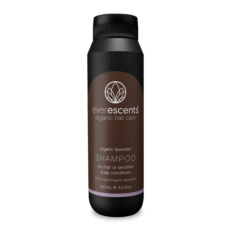 Everescents Lavender Shampoo 250ml hydrating shampoo for sensitive scalp and dry hair