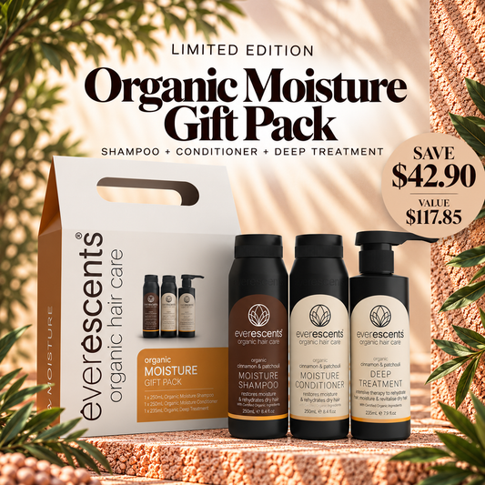 Everescents Organic Moisture Gift Pack for dry and damaged hair