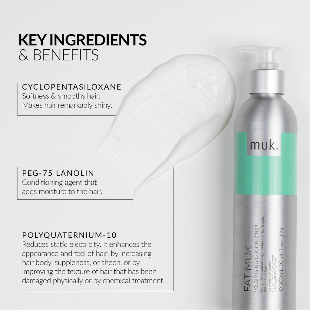 Fat Muk Volumising Conditioner lightweight volume conditioner for fine hair, benefits