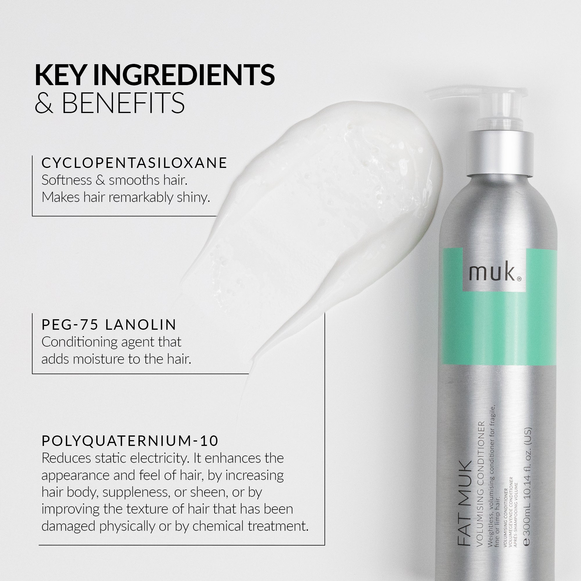 Fat Muk Volumising Conditioner lightweight volume conditioner for fine hair, benefits