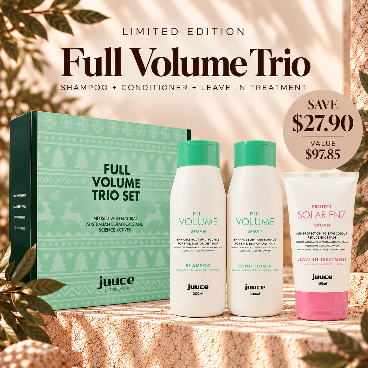 Juuce Full Volume Trio for fine and flat hair