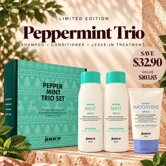 Juuce Peppermint Trio for oily and congested scalps