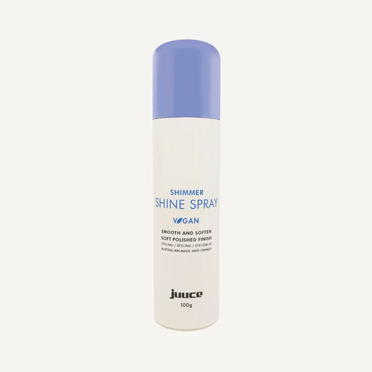 Juuce Shimmer Shine Spray 100g for glossy shine and smooth hair