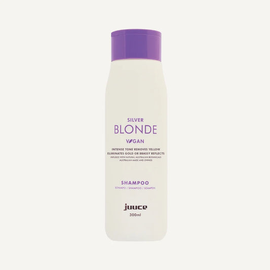 Juuce Silver Blonde Shampoo 300ml for brassy and yellow blonde hair
