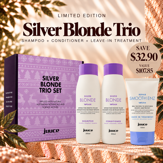 Juuce Silver Blonde Trio for blonde and brassy hair