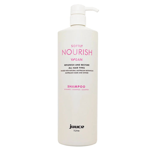 Juuce Softly Nourish Shampoo 1 Litre for dry dull and stressed hair