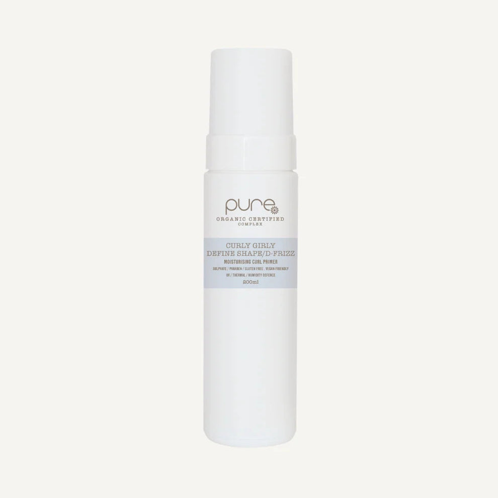 Pure Curly Girly 200ml curl enhancing foam for defined frizz free curls