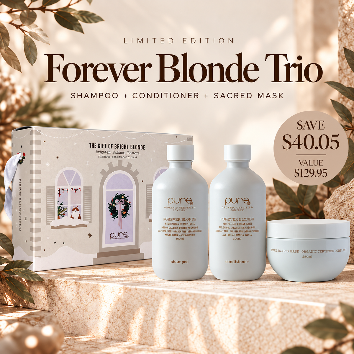 Pure · Forever Blonde Trio Christmas Gift Pack