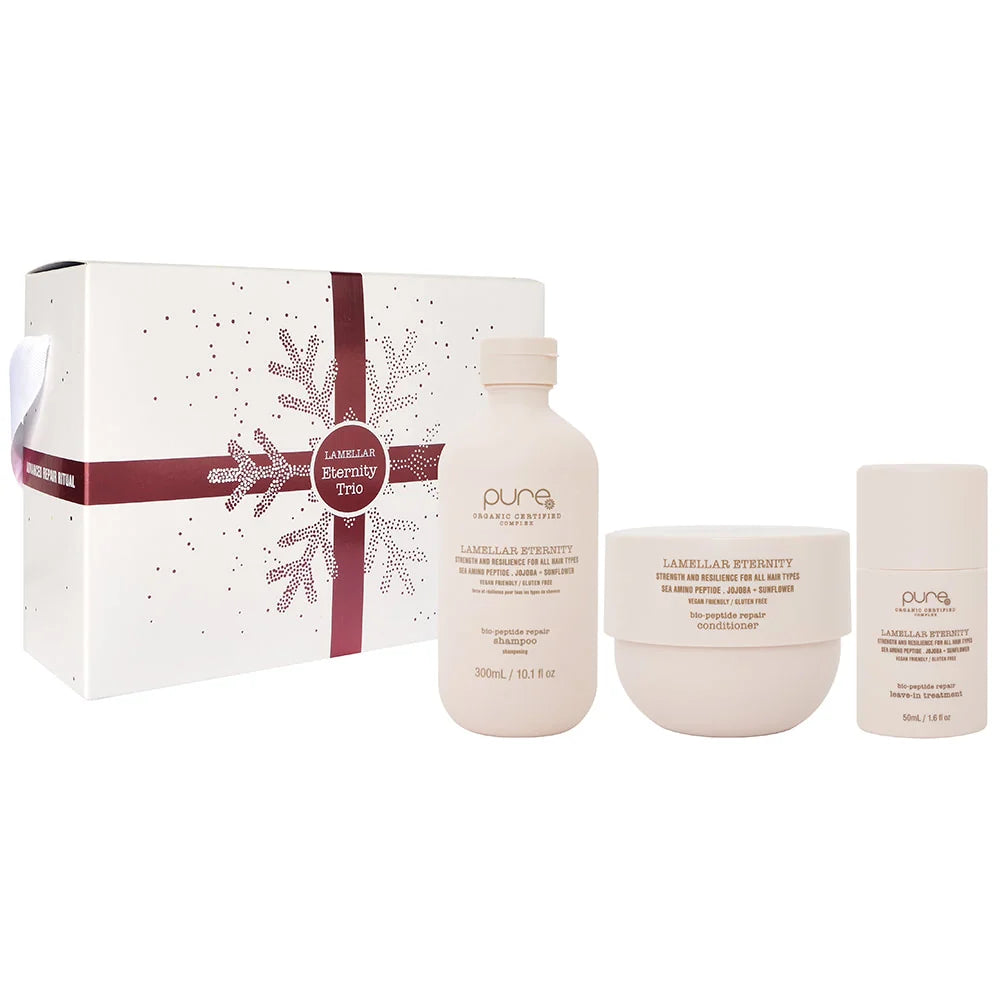 Pure Lamellar Eternity Shampoo Conditioner and Leave-In Treatment Trio
