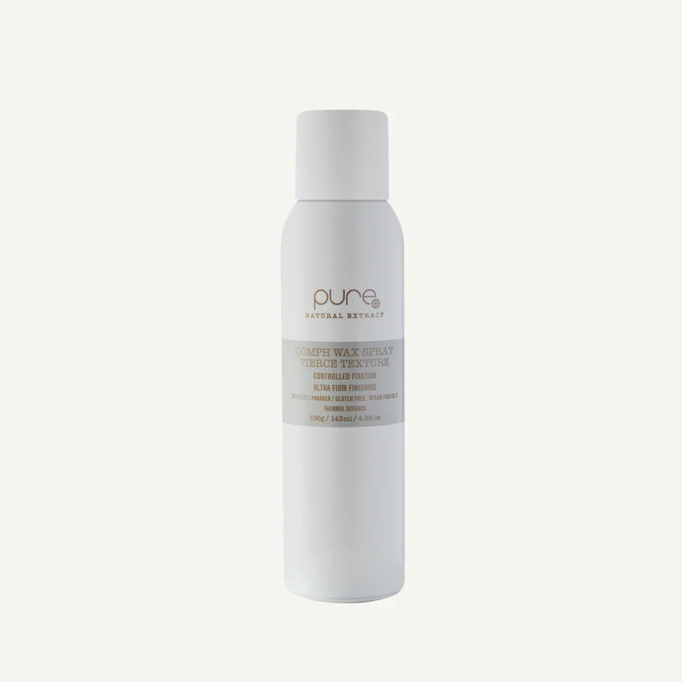 Pure Oomph Wax Spray 100g for texture and ultra firm hold