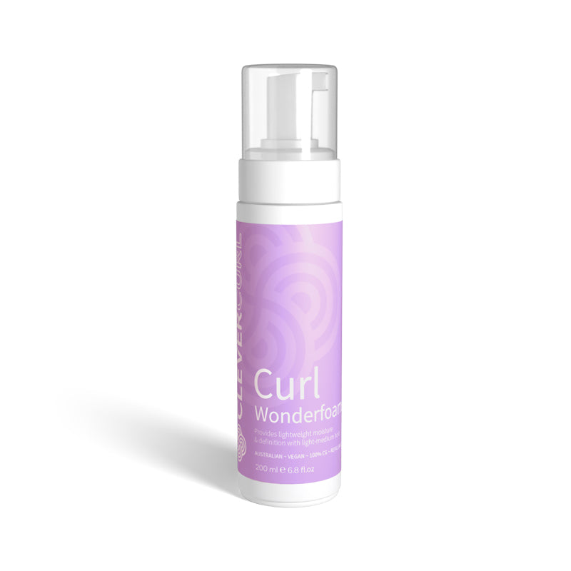 Clever Curl Wonderfoam 200ml lightweight curl foam for definition and volume